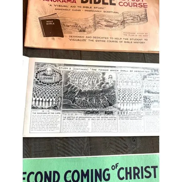 3PC Collectable The New Panorama Bible Study Course No 3 & 4 1966 Alfred Book - Picture 7 of 9
